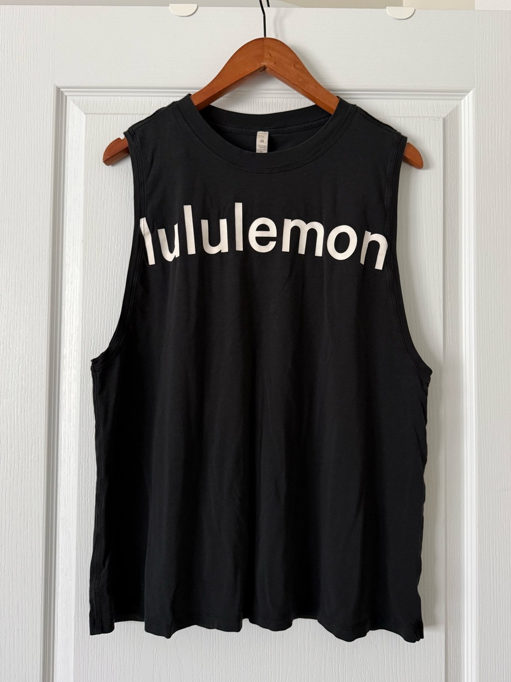 Lululemon All Yours Tank Top Graphic Black Size 12